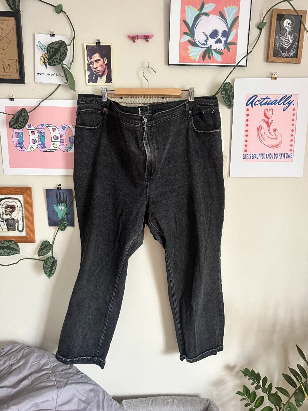 Abercrombie & Fitch dark high rise 90s relaxed jeans